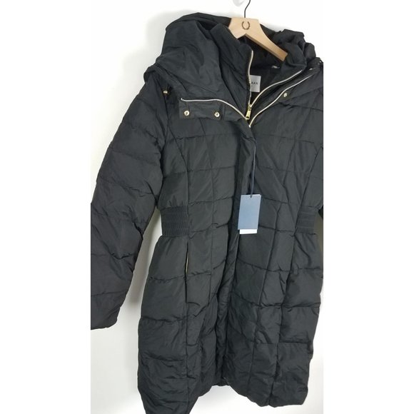 Cole Haan Women's Sz. Petite XXL Black Hooded Down & Feather Coat NWT - Picture 4 of 9